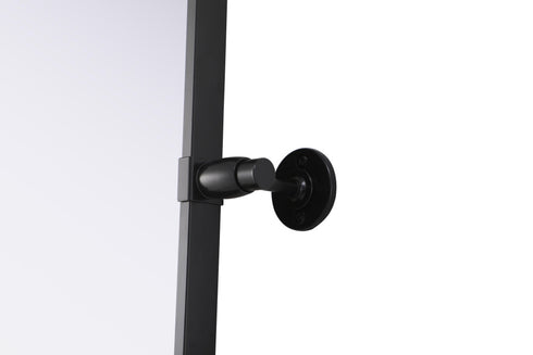 Elegant Lighting Amoura Metal Frame Mirror 20 Inch W x 24 Inch H in Black Model: MR6H2024BLK
