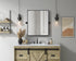 Elegant Lighting Amoura Metal Frame Mirror 20 Inch W x 24 Inch H in Black Model: MR6H2024BLK