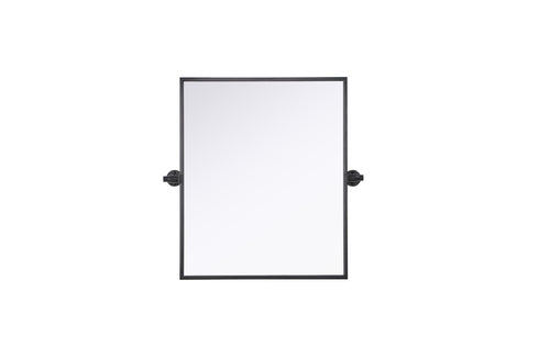 Elegant Lighting Amoura Metal Frame Mirror 20 Inch W x 24 Inch H in Black Model: MR6H2024BLK