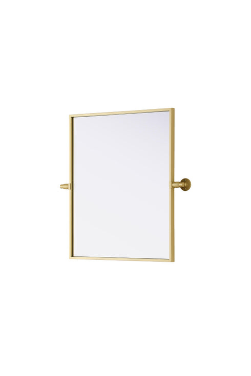Elegant Lighting Amoura Metal Frame Mirror 20 Inch W x 24 Inch H in Brass Model: MR6H2024BRA
