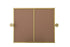 Elegant Lighting Amoura Metal Frame Mirror 20 Inch W x 24 Inch H in Brass Model: MR6H2024BRA