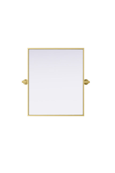 Elegant Lighting Amoura Metal Frame Mirror 20 Inch W x 24 Inch H in Brass Model: MR6H2024BRA