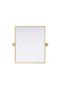 Elegant Lighting Amoura Metal Frame Mirror 20 Inch W x 24 Inch H in Brass Model: MR6H2024BRA