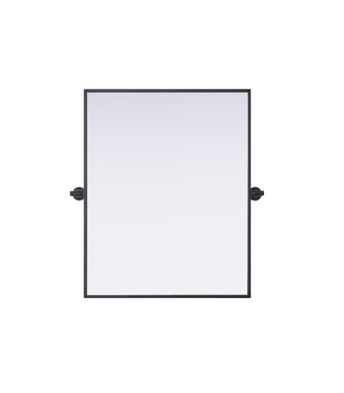 Elegant Lighting Amoura Metal Frame Mirror 24 Inch W x 30 Inch H in Black Model: MR6H2430BLK