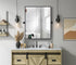 Elegant Lighting Amoura Metal Frame Mirror 24 Inch W x 30 Inch H in Black Model: MR6H2430BLK