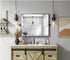 Elegant Lighting Amoura Metal Frame Mirror 24 Inch W x 30 Inch H in Black Model: MR6H2430BLK