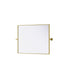Elegant Lighting Amoura Metal Frame Mirror 24 Inch W x 30 Inch H in Brass Model: MR6H2430BRA