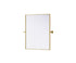Elegant Lighting Amoura Metal Frame Mirror 24 Inch W x 30 Inch H in Brass Model: MR6H2430BRA