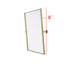 Elegant Lighting Amoura Metal Frame Mirror 24 Inch W x 30 Inch H in Brass Model: MR6H2430BRA