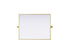 Elegant Lighting Amoura Metal Frame Mirror 24 Inch W x 30 Inch H in Brass Model: MR6H2430BRA
