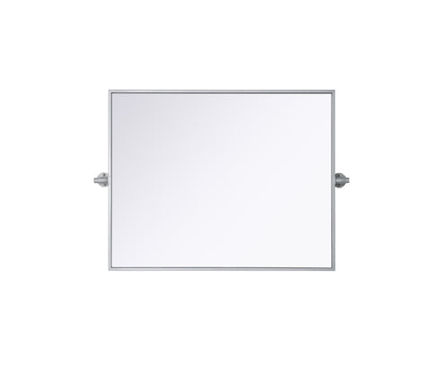Elegant Lighting Amoura Metal Frame Mirror 24 Inch W x 30 Inch H in Silver Model: MR6H2430SIL