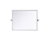 Elegant Lighting Amoura Metal Frame Mirror 24 Inch W x 30 Inch H in Silver Model: MR6H2430SIL