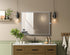 Elegant Lighting Amoura Metal Frame Mirror 24 Inch W x 30 Inch H in Silver Model: MR6H2430SIL