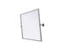 Elegant Lighting Amoura Metal Frame Mirror 24 Inch W x 30 Inch H in Silver Model: MR6H2430SIL