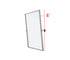 Elegant Lighting Amoura Metal Frame Mirror 24 Inch W x 30 Inch H in Silver Model: MR6H2430SIL
