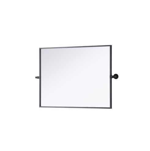 Elegant Lighting Amoura Metal Frame Mirror 24 Inch W x 32 Inch H in Black Model: MR6H2432BLK