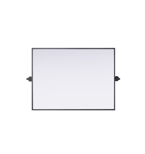 Elegant Lighting Amoura Metal Frame Mirror 24 Inch W x 32 Inch H in Black Model: MR6H2432BLK
