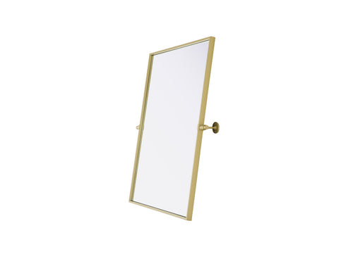 Elegant Lighting Amoura Metal Frame Mirror 24 Inch W x 32 Inch H in Brass Model: MR6H2432BRA