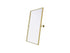 Elegant Lighting Amoura Metal Frame Mirror 24 Inch W x 32 Inch H in Brass Model: MR6H2432BRA