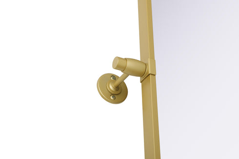 Elegant Lighting Amoura Metal Frame Mirror 24 Inch W x 32 Inch H in Brass Model: MR6H2432BRA