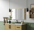 Elegant Lighting Amoura Metal Frame Mirror 24 Inch W x 32 Inch H in Brass Model: MR6H2432BRA