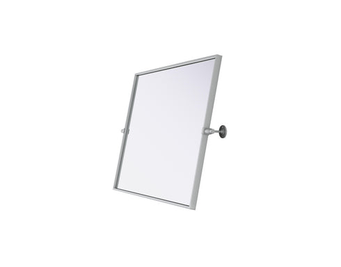 Elegant Lighting Amoura Metal Frame Mirror 24 Inch W x 32 Inch H in Silver Model: MR6H2432SIL