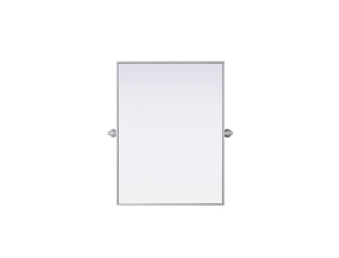 Elegant Lighting Amoura Metal Frame Mirror 24 Inch W x 32 Inch H in Silver Model: MR6H2432SIL