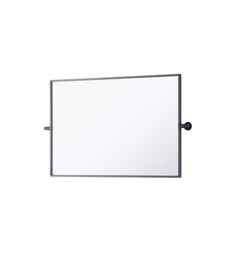 Elegant Lighting Amoura Metal Frame Mirror 24 Inch W x 36 Inch H in Black Model: MR6H2436BLK