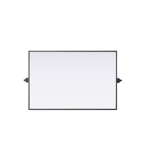 Elegant Lighting Amoura Metal Frame Mirror 24 Inch W x 36 Inch H in Black Model: MR6H2436BLK