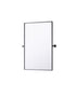 Elegant Lighting Amoura Metal Frame Mirror 24 Inch W x 36 Inch H in Black Model: MR6H2436BLK