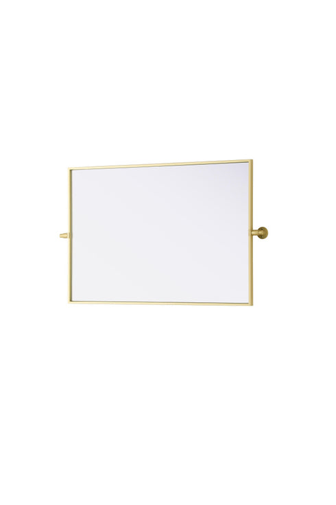 Elegant Lighting Amoura Metal Frame Mirror 24 Inch W x 36 Inch H in Brass Model: MR6H2436BRA