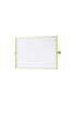 Elegant Lighting Amoura Metal Frame Mirror 24 Inch W x 36 Inch H in Brass Model: MR6H2436BRA