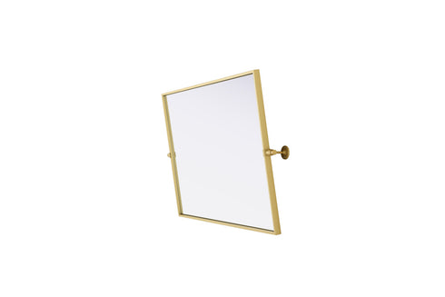 Elegant Lighting Amoura Metal Frame Mirror 24 Inch W x 36 Inch H in Brass Model: MR6H2436BRA