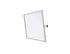 Elegant Lighting Amoura Metal Frame Mirror 24 Inch W x 36 Inch H in Silver Model: MR6H2436SIL
