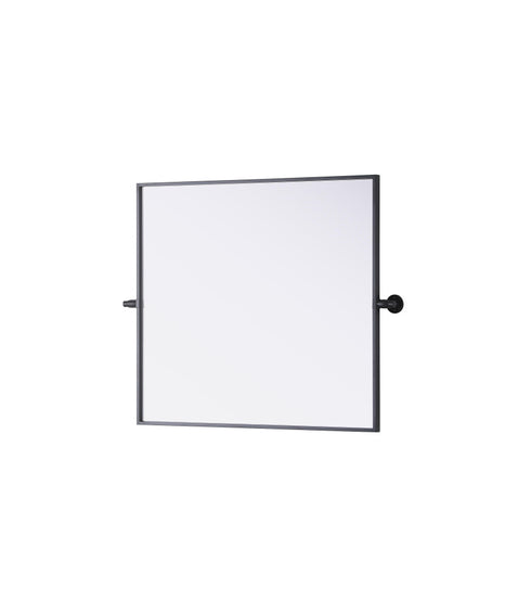 Elegant Lighting Amoura Metal Frame Mirror 27 Inch W x 30 Inch H in Black Model: MR6H2730BLK