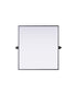 Elegant Lighting Amoura Metal Frame Mirror 27 Inch W x 30 Inch H in Black Model: MR6H2730BLK