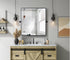 Elegant Lighting Amoura Metal Frame Mirror 27 Inch W x 30 Inch H in Black Model: MR6H2730BLK