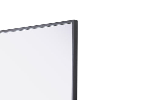 Elegant Lighting Amoura Metal Frame Mirror 27 Inch W x 30 Inch H in Black Model: MR6H2730BLK