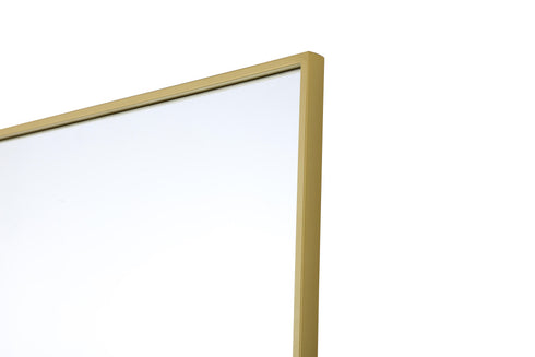 Elegant Lighting Amoura Metal Frame Mirror 27 Inch W x 30 Inch H in Brass Model: MR6H2730BRA