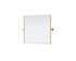 Elegant Lighting Amoura Metal Frame Mirror 27 Inch W x 30 Inch H in Brass Model: MR6H2730BRA
