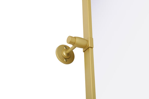 Elegant Lighting Amoura Metal Frame Mirror 27 Inch W x 30 Inch H in Brass Model: MR6H2730BRA