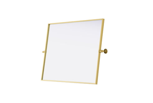 Elegant Lighting Amoura Metal Frame Mirror 27 Inch W x 36 Inch H in Brass Model: MR6H2736BRA