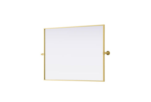 Elegant Lighting Amoura Metal Frame Mirror 27 Inch W x 36 Inch H in Brass Model: MR6H2736BRA