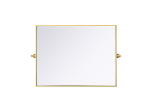 Elegant Lighting Amoura Metal Frame Mirror 27 Inch W x 36 Inch H in Brass Model: MR6H2736BRA