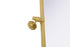 Elegant Lighting Amoura Metal Frame Mirror 27 Inch W x 36 Inch H in Brass Model: MR6H2736BRA