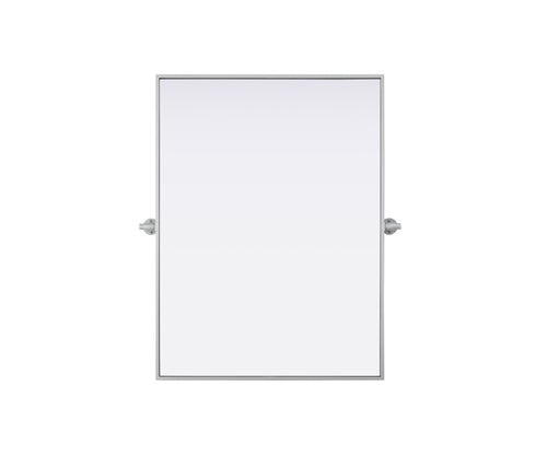 Elegant Lighting Amoura Metal Frame Mirror 27 Inch W x 36 Inch H in Silver Model: MR6H2736SIL