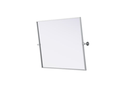 Elegant Lighting Amoura Metal Frame Mirror 27 Inch W x 36 Inch H in Silver Model: MR6H2736SIL
