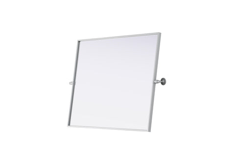 Elegant Lighting Amoura Metal Frame Mirror 27 Inch W x 36 Inch H in Silver Model: MR6H2736SIL
