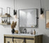 Elegant Lighting Amoura Metal Frame Mirror 30 Inch W x 36 Inch H in Black Model: MR6H3036BLK