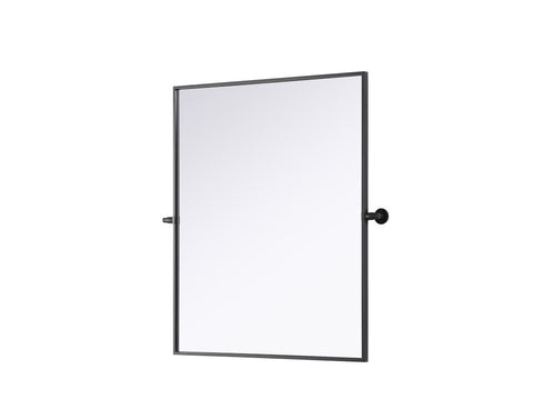 Elegant Lighting Amoura Metal Frame Mirror 30 Inch W x 36 Inch H in Black Model: MR6H3036BLK